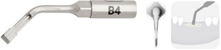 W&H B4 — Острое долото для расщепления альвеолярного гребня